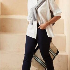 Women's Banana Republic Sloan Curvy Fit Black Pants- Size 4